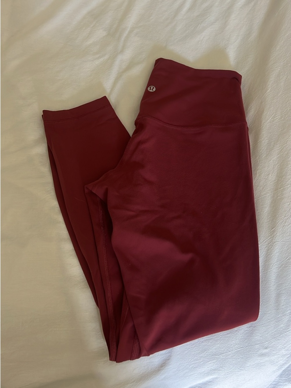 lululemon athletica red 25 inch align Leggings size 8